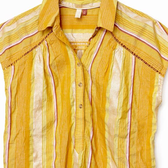 Anthropologie Pilcro The Serena Surf Button Down Shirt S - Picture 5 of 10